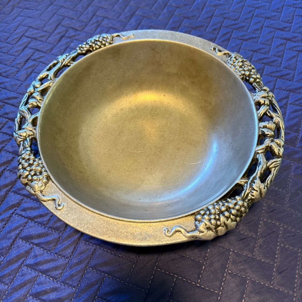 2 for $20! Elegant Pewter Decorative Bowl